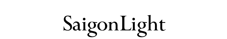 SaigonLight font preview