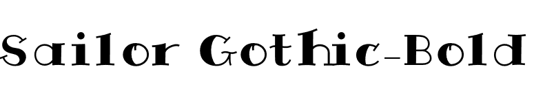 Sailor Gothic-Bold font preview