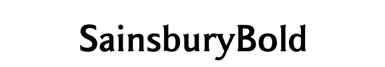 SainsburyBold font preview