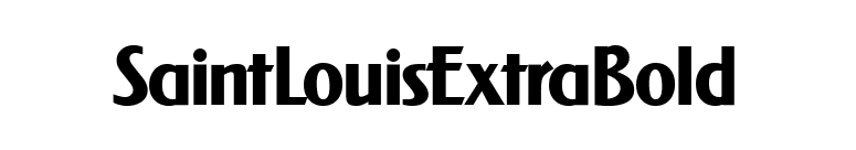 SaintLouisExtraBold font preview