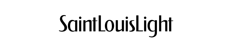SaintLouisLight font preview