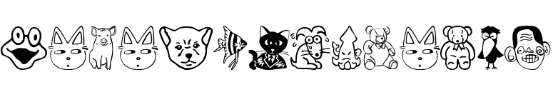 SakabeAnimal01 font preview