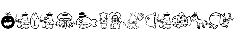 SakabeAnimal02 font preview
