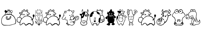 SakabeAnimal03 font preview