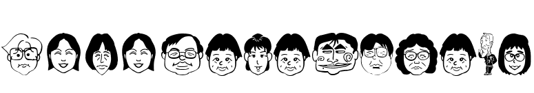 SakabePeople05 font preview
