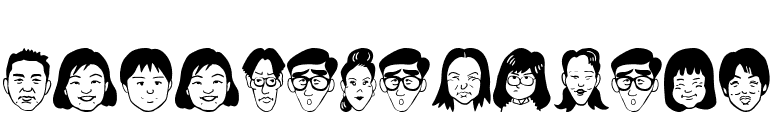 SakabePeople07 font preview