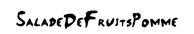 SaladeDeFruitsPomme font preview