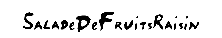 SaladeDeFruitsRaisin font preview