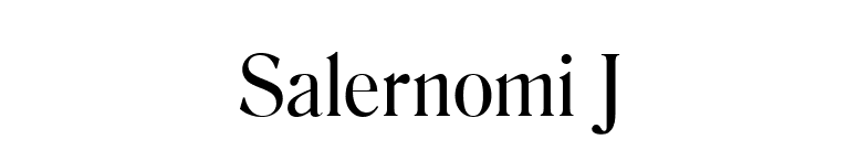 Salernomi J font preview
