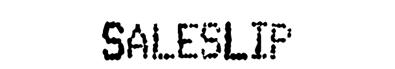SalesLip font preview