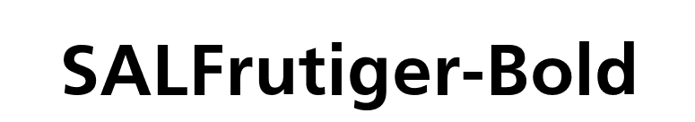 SALFrutiger-Bold font preview