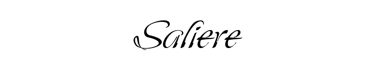 Saliere font preview