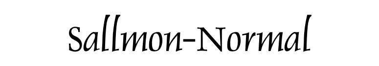 Sallmon-Normal font preview