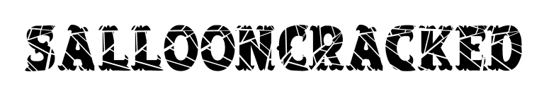 SalloonCracked font preview