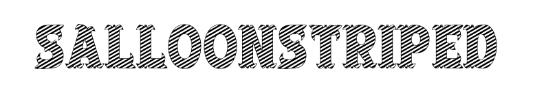 SalloonStriped font preview