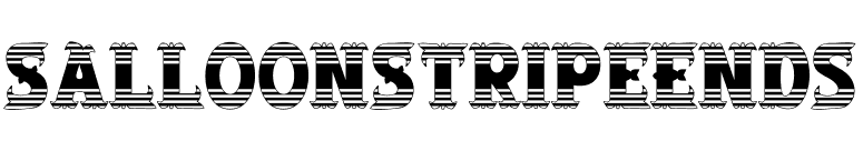 SalloonStripeEnds font preview