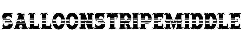 SalloonStripeMiddle font preview