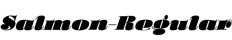 Salmon-Regular font preview