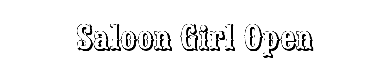 Saloon Girl Open font preview