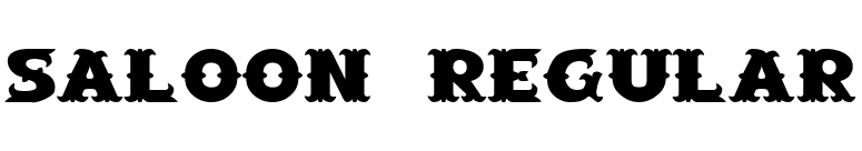 Saloon Regular font preview