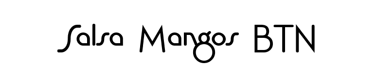 Salsa Mangos BTN font preview