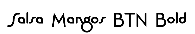 Salsa Mangos BTN Bold font preview