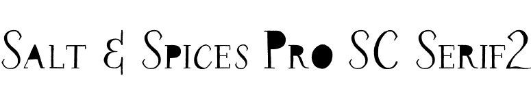Salt & Spices Pro SC Serif2 font preview