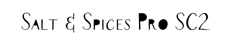 Salt & Spices Pro SC2 font preview