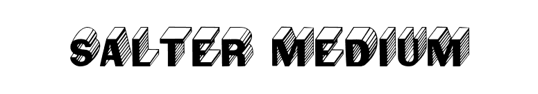 Salter Medium font preview
