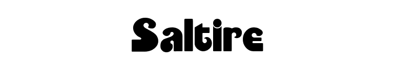 Saltire font preview