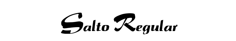 Salto Regular font preview