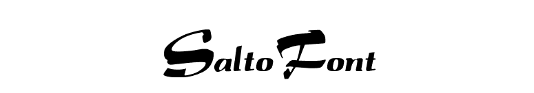 SaltoFont font preview