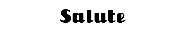 Salute font preview