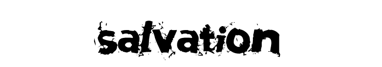 Salvation font preview