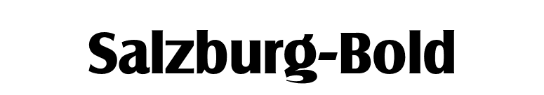 Salzburg-Bold font preview