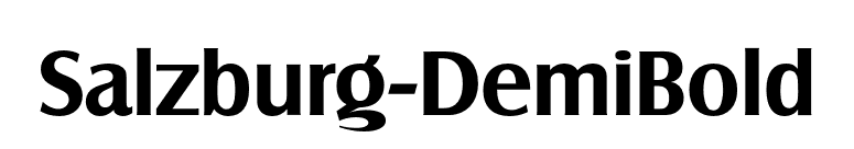 Salzburg-DemiBold font preview