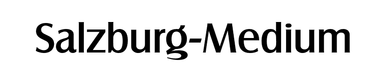 Salzburg-Medium font preview