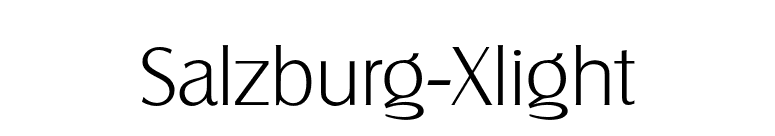 Salzburg-Xlight font preview
