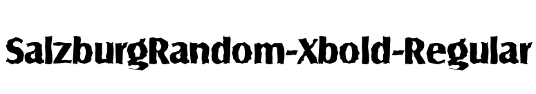 SalzburgRandom-Xbold-Regular font preview