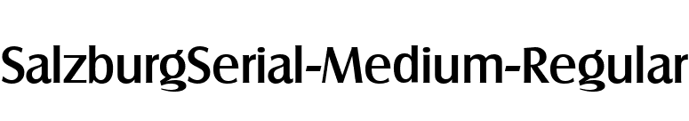 SalzburgSerial-Medium-Regular font preview