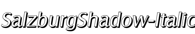 SalzburgShadow-Italic font preview