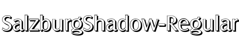 SalzburgShadow-Regular font preview