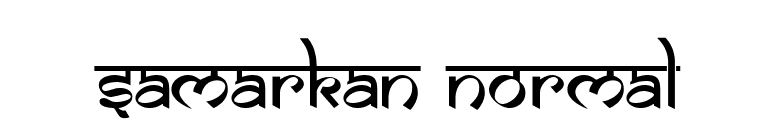 Samarkan Normal font preview