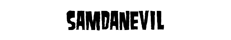 SamdanEvil font preview