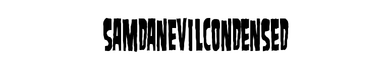 SamdanEvilCondensed font preview