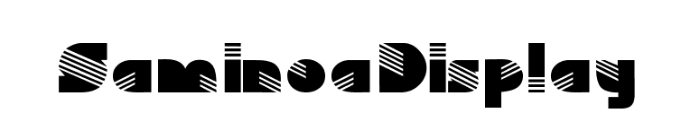 SaminoaDisplay font preview