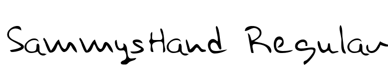 SammysHand Regular font preview