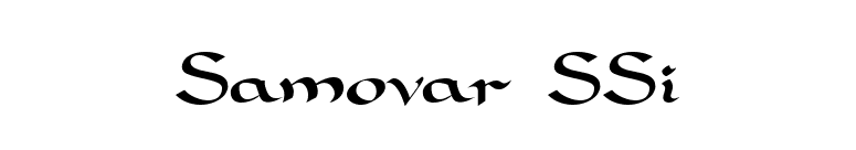 Samovar SSi font preview