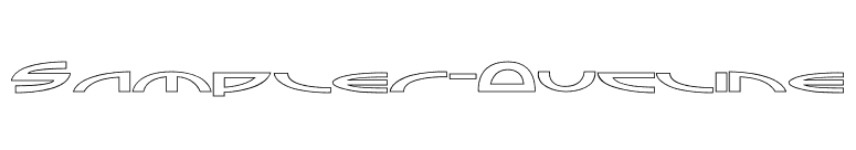 Sampler-Outline font preview