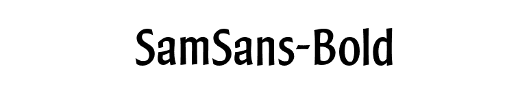SamSans-Bold font preview